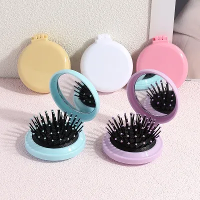 Portable Travel Hair Brush with Comb